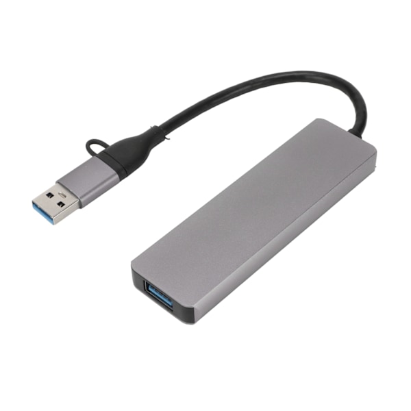 USB C Hub 6 i 1 USB3.0 3xUSB Portar 5Gbps Överföring Avancerat Chipset Portabel Dockningsstation för Hemmakontor Resor