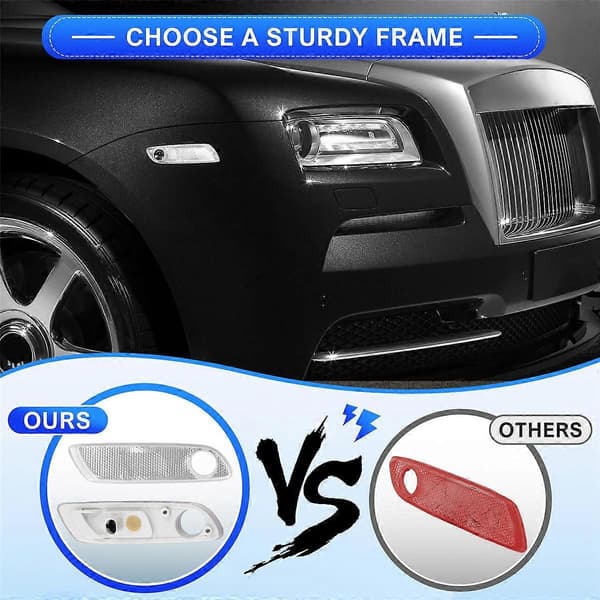 Bil Front Side Marker Lysdeksel Lys 63147223152 63147223151 for Ghost RR4 Wraith RR5 Dawn RR6