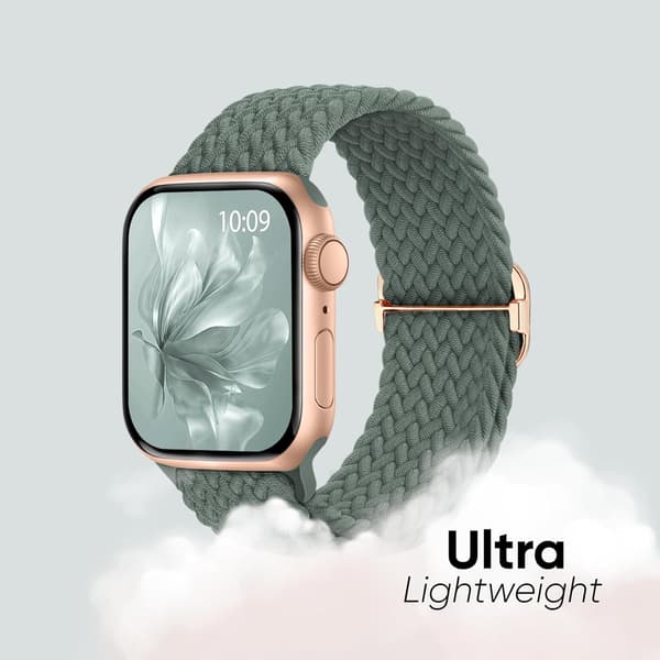 5-pak vævet rem egnet til Apple Watch rem kvinder 42mm, 44mm, 46mm, 49mm D
