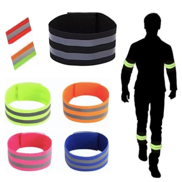 Sort Reflekstape - Velcro Tape Refleksark - Universal