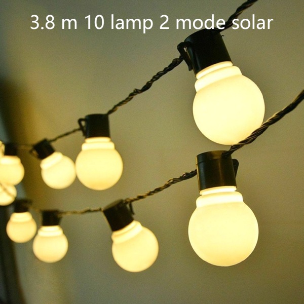Solar Powered LED String Lights- Waterproof Patio Lights -