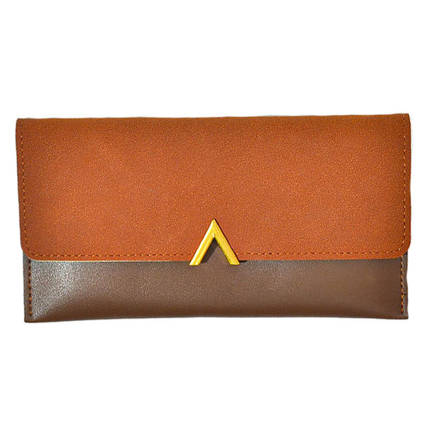 Slim tunn PU-läder kreditkortshållare Bifold Clutch Wallets