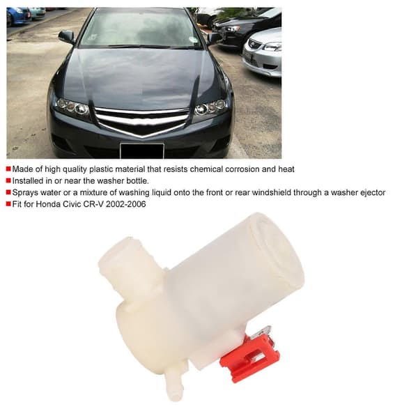 Køretøjsforrude-sprinklerpumpe 76806-SL0-E01 passer til Honda Civic CRV 2002-2006