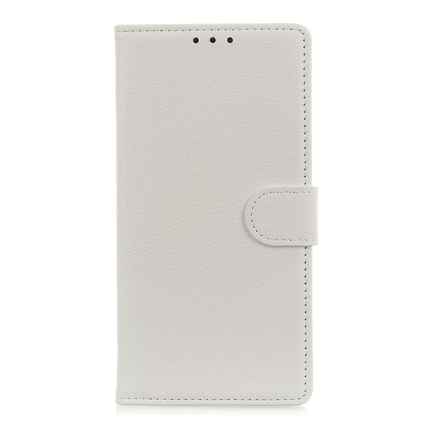 Samsung Galaxy Note 20 Ultra - Litchi Plånboksfodral - Vit White Vit