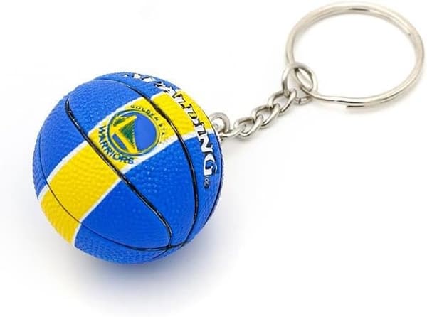 Gylden nøglering til fans bold nøglering (gul og blå)