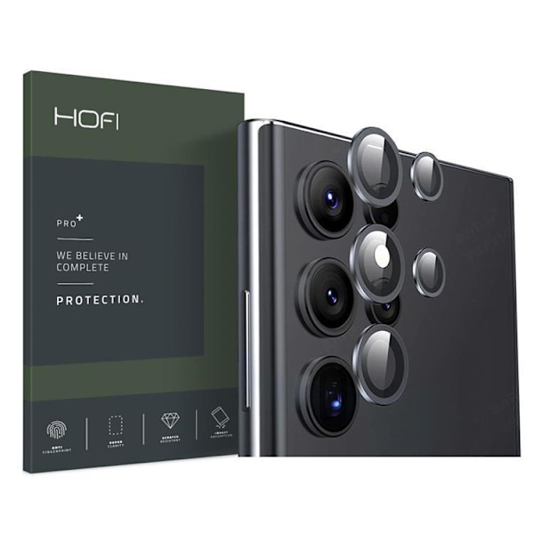 Hofi Cam Ring Pro+ Kameralinsskydd i Härdat Glas Galaxy S22 Ultra - Svart