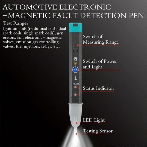 -101 Automotive tändspole testpenna testare bilfeldetektor tändspole testare
