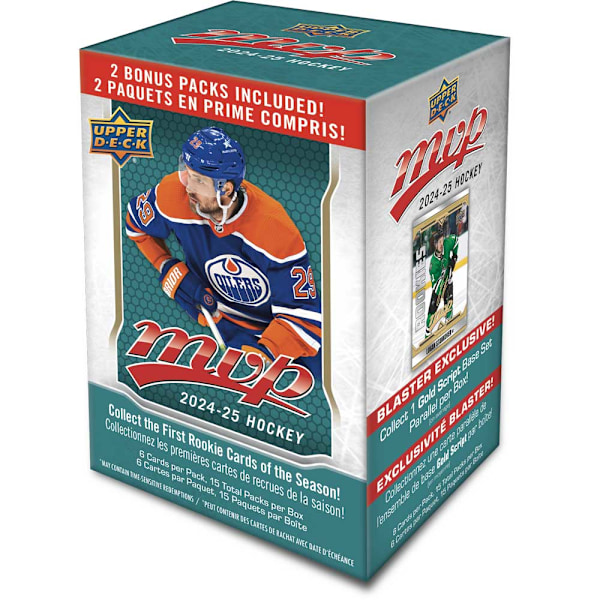 Hockeykort NHL - 2024-25 Upper Deck MVP Blaster Box (15 Paket totalt)