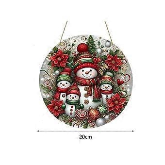 Cirkulære Håndværk Juleminde Gaver Jule Snemand Ophæng