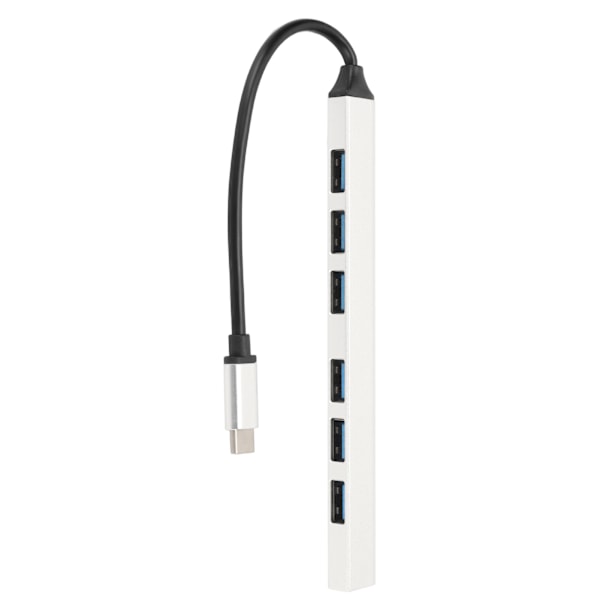 7 Port USB Hub 5Gbps 1 USB3.0 6 USB2.0 Aluminiumlegering Enkel Design Multiport USB Hub Splitter