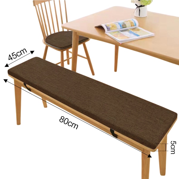 5 cm tjock sittdyna för bänk, tvättbar stolsdyna för bänk, trädgårdsbänkdyna utomhus, stor sittdyna för stol golv kontorsstol, Style 1