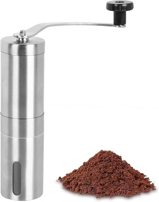 1 stk manuell kaffekvern Manuell kaffekvern i rustfritt stål C