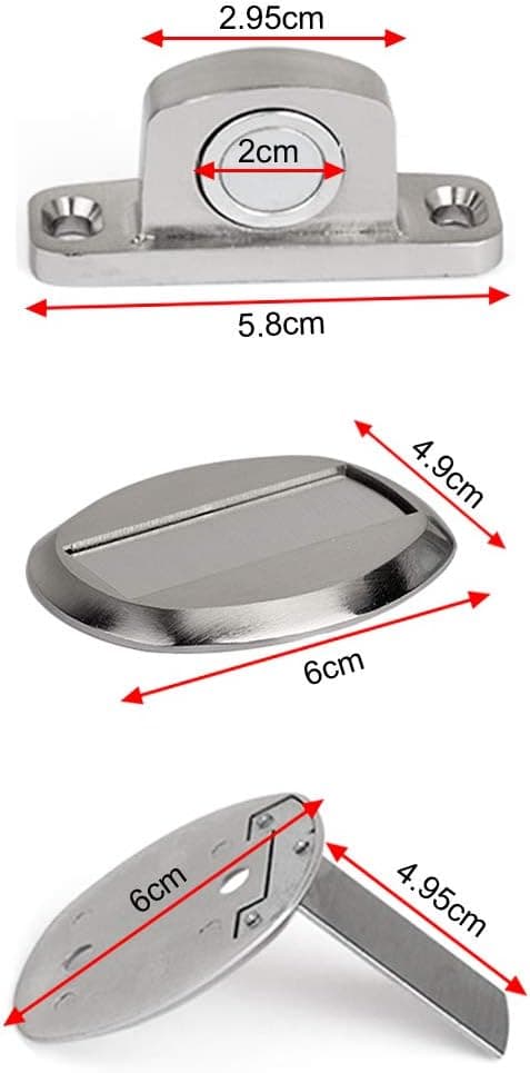 Stærk magnetisk metaldørstopper Kraftig dørstopper med 3M S