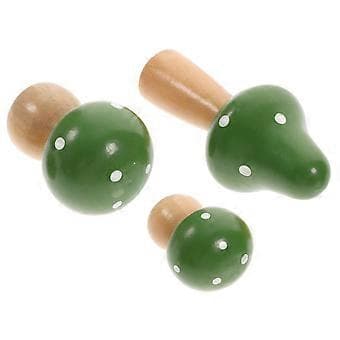 3 stk. Sopp Hagepynt Mikro Landskap Ornament Sopp Ornament Figur