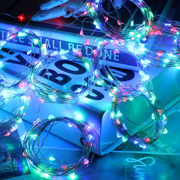 3x3m 300LED Musik Koppartråd LED Is Bar String Ljus 4 Musik Kontrolllägen 8 Belysningslägen Gardiner Lampa