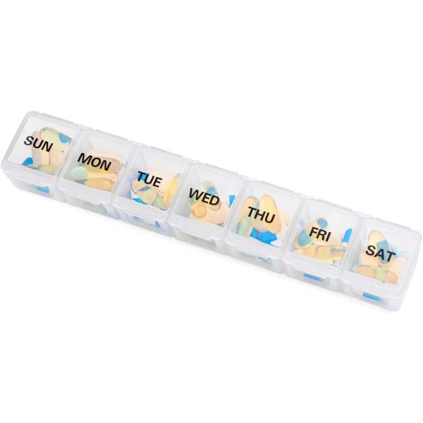 Extra Large Weekly Pill Organizer 2 st, dagliga pillerfodral