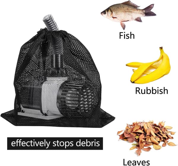 2 Pumpe Barriere Pose Pumpe Filter Mesh Pose Dam Fiskedam Filter Mes