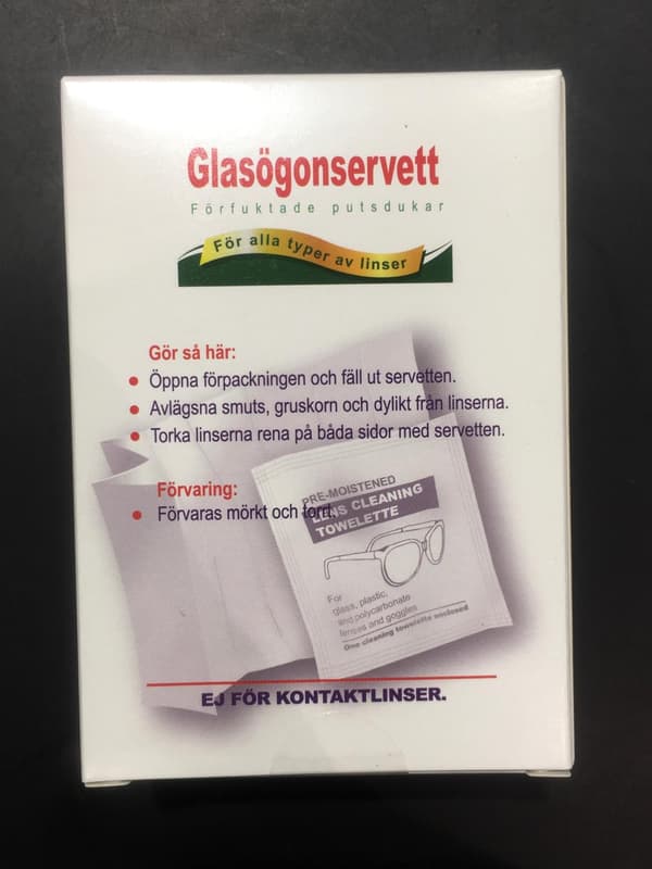 Lasien puhdistuspyyhkeet 120 kpl, monivärinen