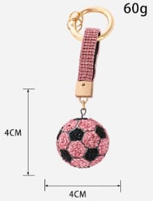 Sæt med 2 VM Fodbold Bil Nøglering Metal Charms
