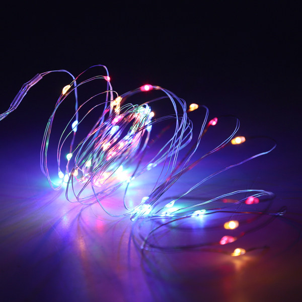 40 LED Fairy String Light för sovrum Gräsmatta Landskap Trädgård Hem Holiday Decor Färgglad