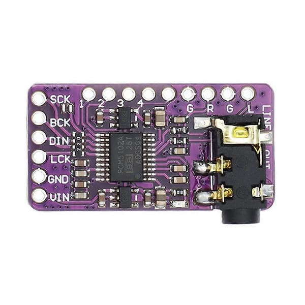 I2S PCM5102A dekoder -PCM5102 I2S-spillermodul for formatkort Digitalt PCM5102 lydkort