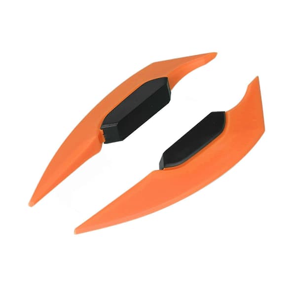 1 par motorcykel sidevinge aerodynamisk vinge spoiler universal til motorcykel elcykler orange
