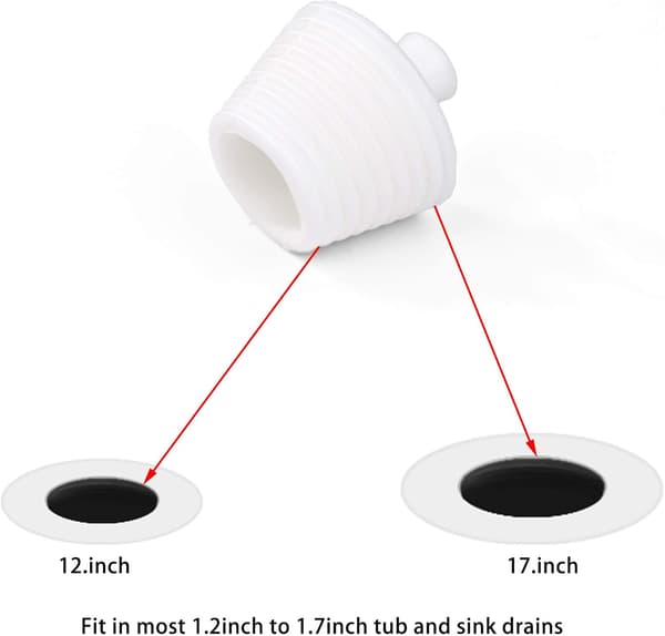 2 stk. universel silikone badekarprop til køkkenvask, badekar, si