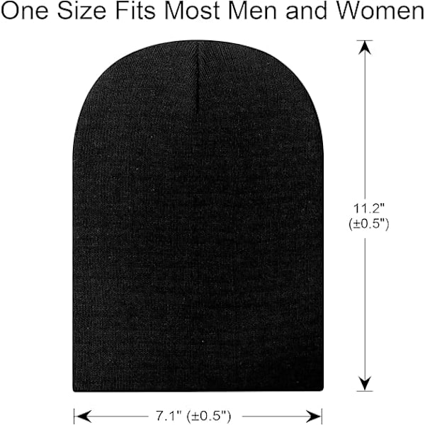 25-pack Vintermössor Bulk för Män Kvinnor, Grossist Stickade Mössor Kallt Väder Skull Caps CLT01 Black
