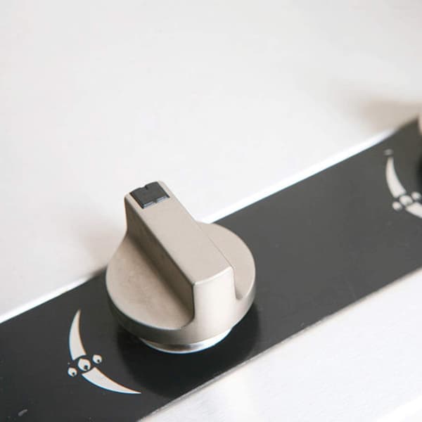 6 stk. Hob Knob (8 mm), Universal kontrolknapper til køkken
