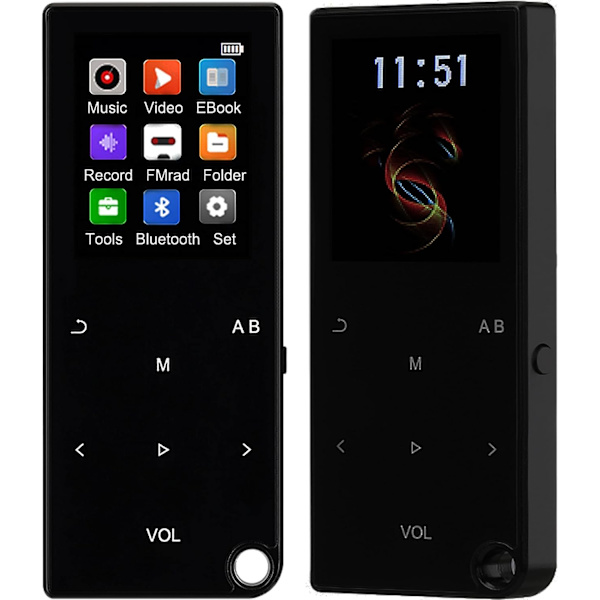 MP3-spelare med Bluetooth, 4,0\" Full Touchscreen Mp4 Mp3-spelare