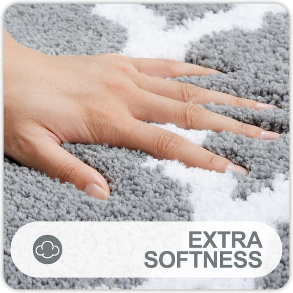 Mikrofiber Badematte Antislipp Antibakteriell Teppe Maskinvaskbar