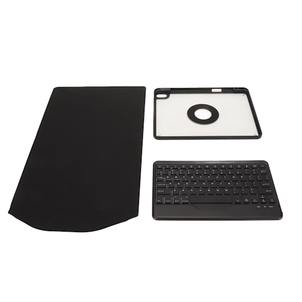 Tangentbordsfodral med trådlöst tangentbord RGB Bakgrundsbelysning Svart Löstagbart tangentbord med pennhållare för IOS Tablet 10,9 tum