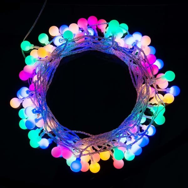 10M 100 LED Multicolor Ljusslinga, 8 Belysningslägen, 13-Knapps Fjärrkontroll