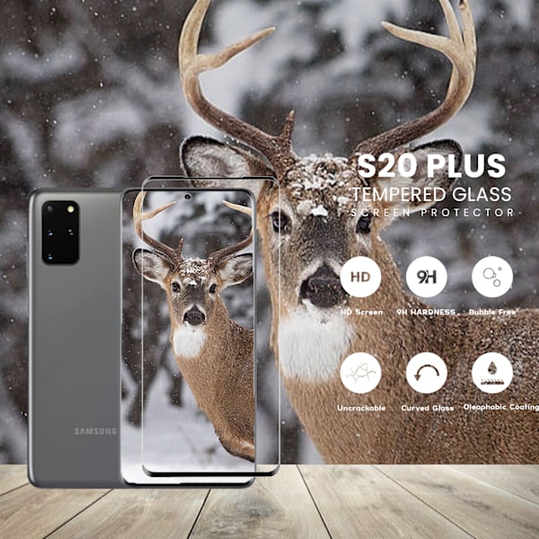 Samsung S20 PLUS - 9H Härdat Glass - 3D Super Kvalitet