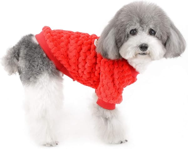 Genser for liten hund/katt, fleece vinterjakker, varme pullovers, kjæledyr