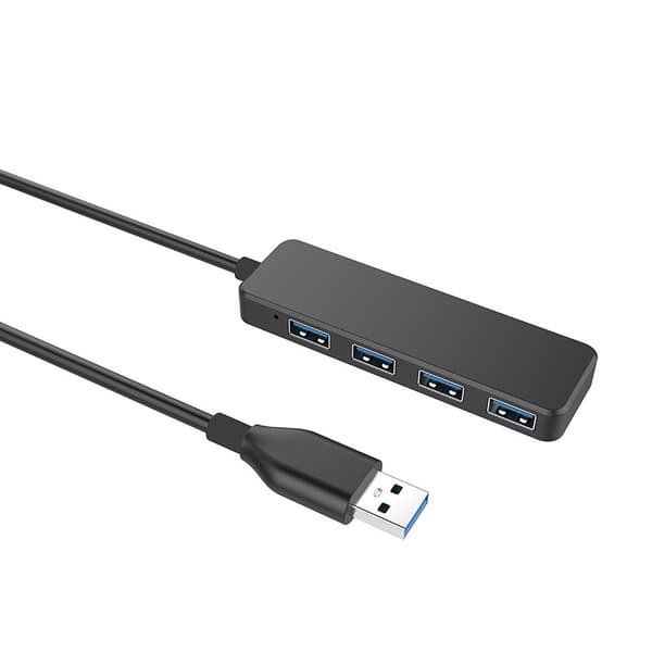 4 Port USB 3.0 Multi USB Hub, Kannettava Multi Data Hub -sovitin 30 mm kaapelilla