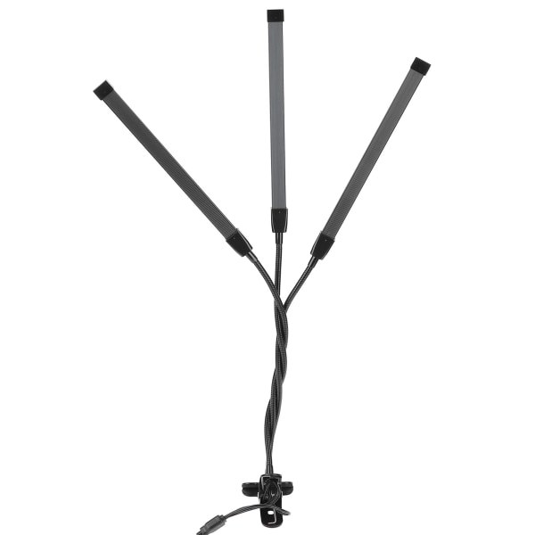 40W 3-huvud Full Spectrum LED växtlampa Automatisk PÅ/AV Timer för inomhus trädgård Hydroponics