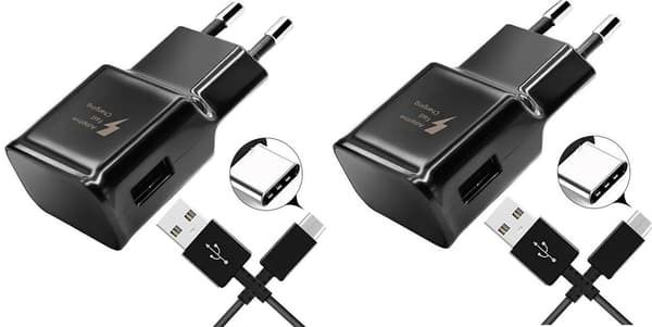 Effektiv hurtigopladning med USB-C kabel, til Samsung Note og Galaxy