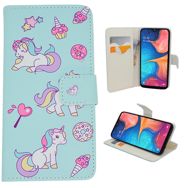 Samsung Galaxy A20e - Plånboksfodral - "Unicorn"