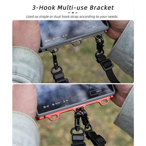for RC 2/1 fjernkontroll snor bærehåndtak Mini4 Pro multifunksjonell mage støttebrakettsett svart