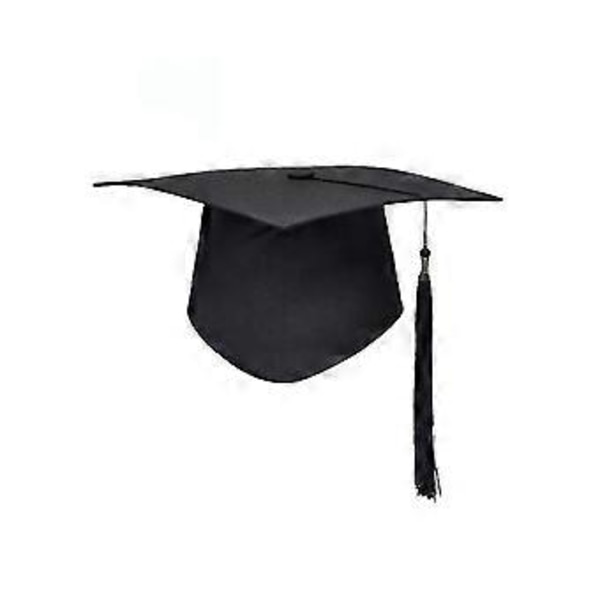 Sorte hatte Mænd Master Cap Voksen Dimittendhat Dimittendhue Dimittendkvast