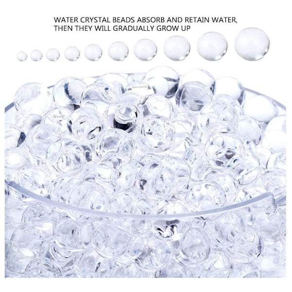4000st Transparent Vatten kristaller Vattenpärlor 1cm