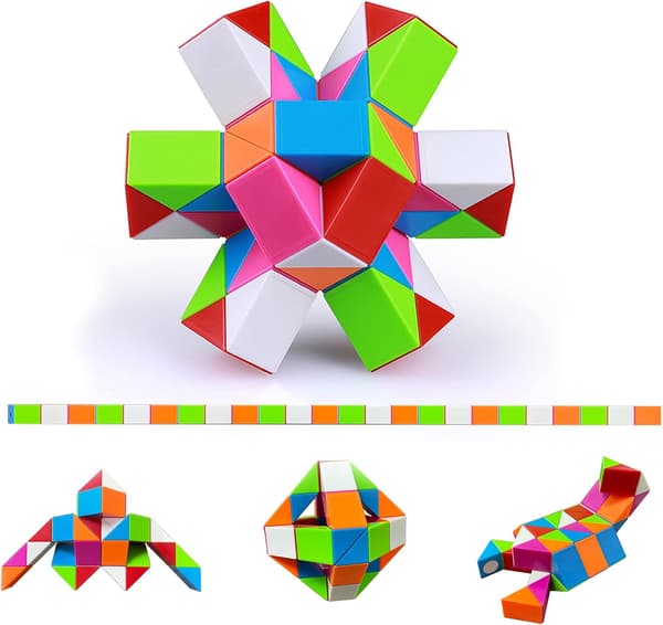 48-delt Magic Snake Puzzle - Magic Snake Cube - Magic Snake Cube
