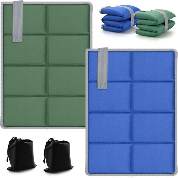 2 STK Foldbar Siddepude Termisk Siddepude Skum Foldbar Pude
