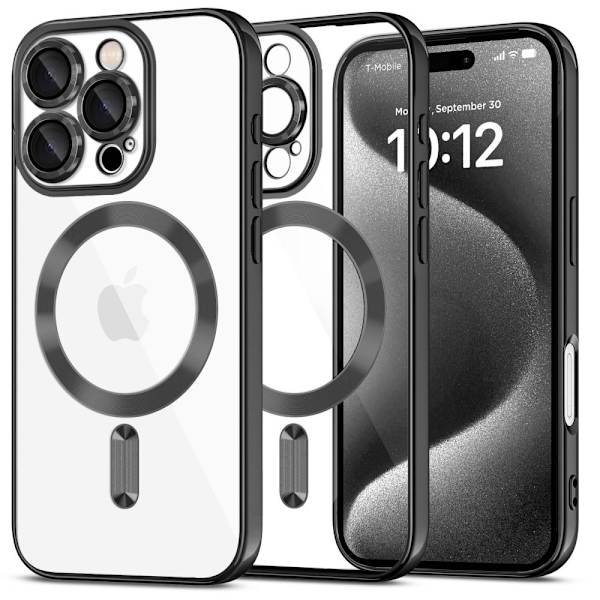 Tech-Protect iPhone 16 Pro Cover MagSafe MagFlex, Sort Gloss