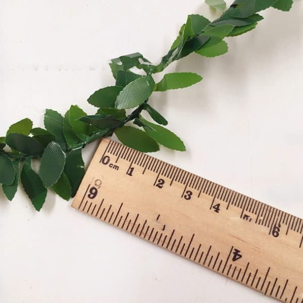 2 Rullar Konstgjorda Vinrankor Bandblad Krans Gröna Blad Tråd Blomma