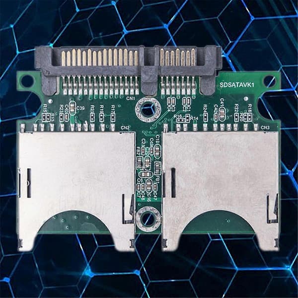 Dobbel SD til SATA-omformer Industriell SD til SATA-adapterkort 15PIN+7PIN SD til seriell adapterkort