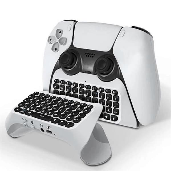 Langaton näppäimistö konsolille Bluetooth ulkoinen näppäimistö Playstation5 ChatPad Bluetooth-näppäimistö