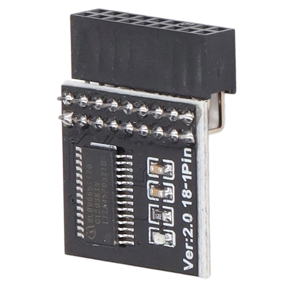 TPM2.0 Säkerhetsmodul, Krypteringssäkerhetsmodul TPM2.0 Fristående Krypteringsprocessor för ASROCK Moderkort Kompatibel med WIN11 Stöder DDR4