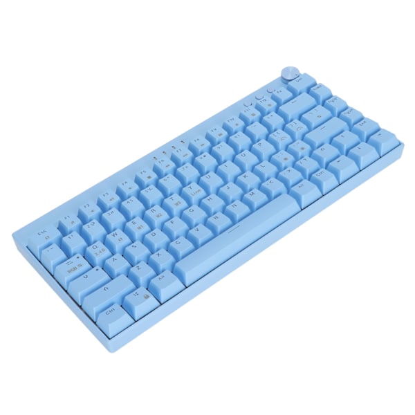 Blått Mekaniskt Tangentbord 82 Tangenter Tre Lägen Tangentbord med RGB Kompatibelt för Windows för IOS för Android Röd Brytare
